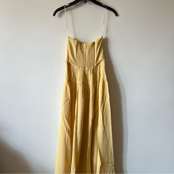 Reformation Leilani Dress sunshine yellow size 6 viscose - Picture 7 of 7